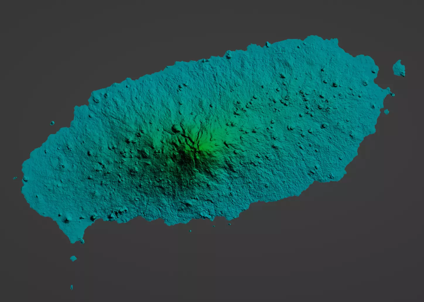 Jeju Island Low-poly 3D model_0
