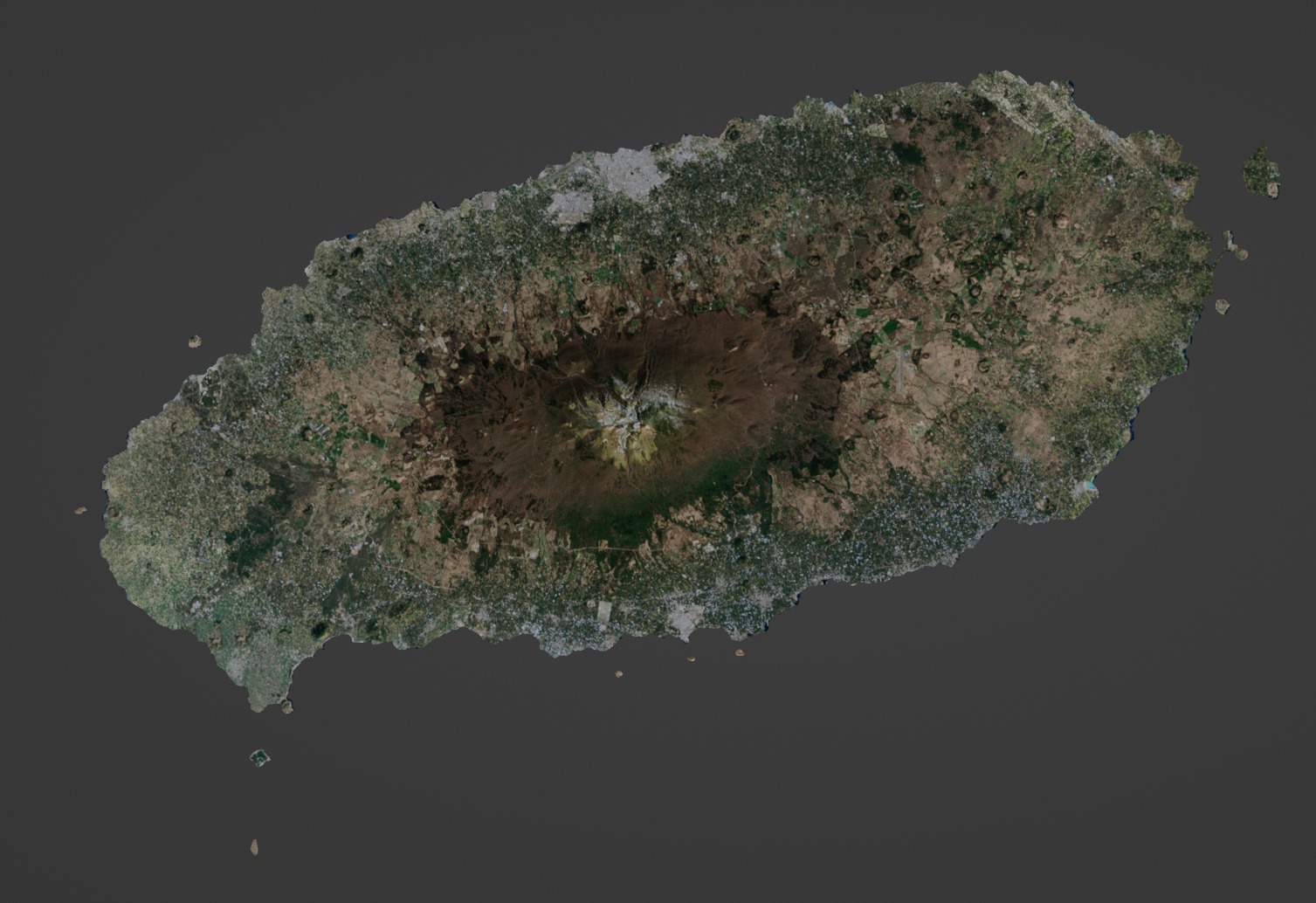 Jeju Island Low-poly 3D model_1