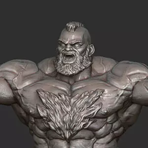 StreetFighterZangief 3D print model