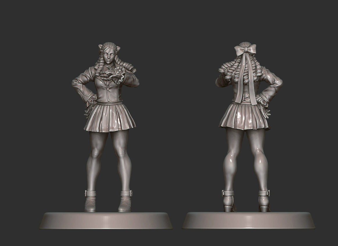 StreetFighterKarin 3D print model_1