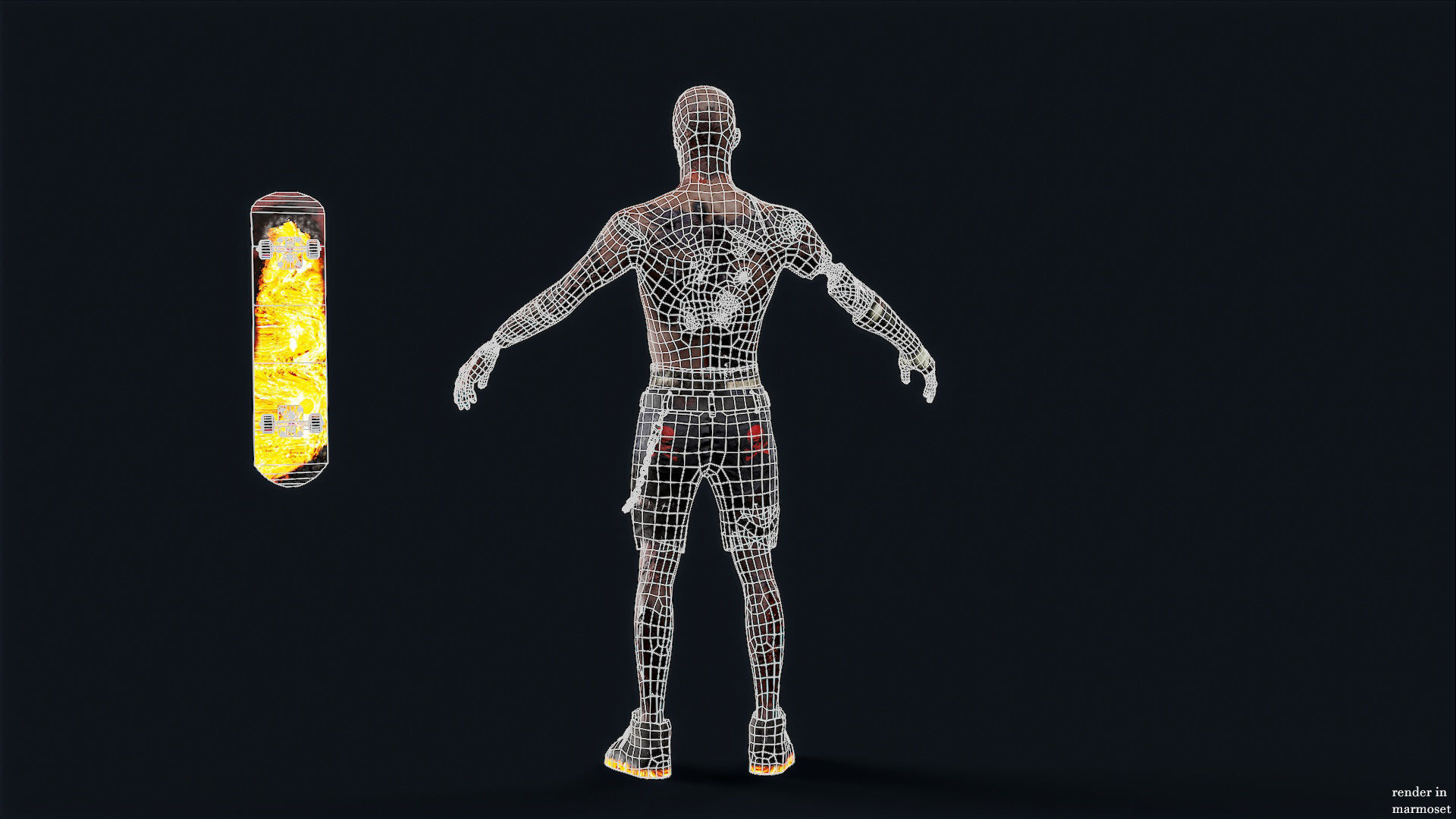 PUNK UNDEAD 3 Rock and Roll Low-poly 3D model_12