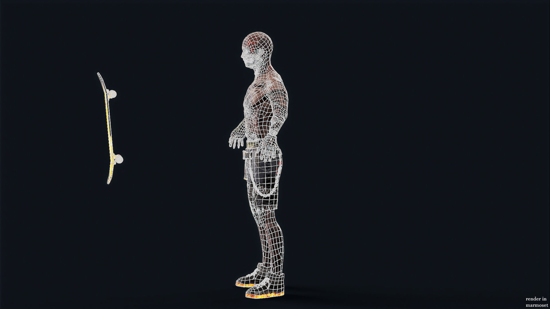 PUNK UNDEAD 3 Rock and Roll Low-poly 3D model_13