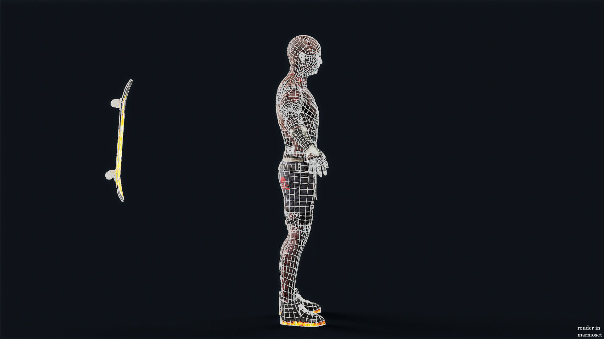 PUNK UNDEAD 3 Rock and Roll Low-poly 3D model_11