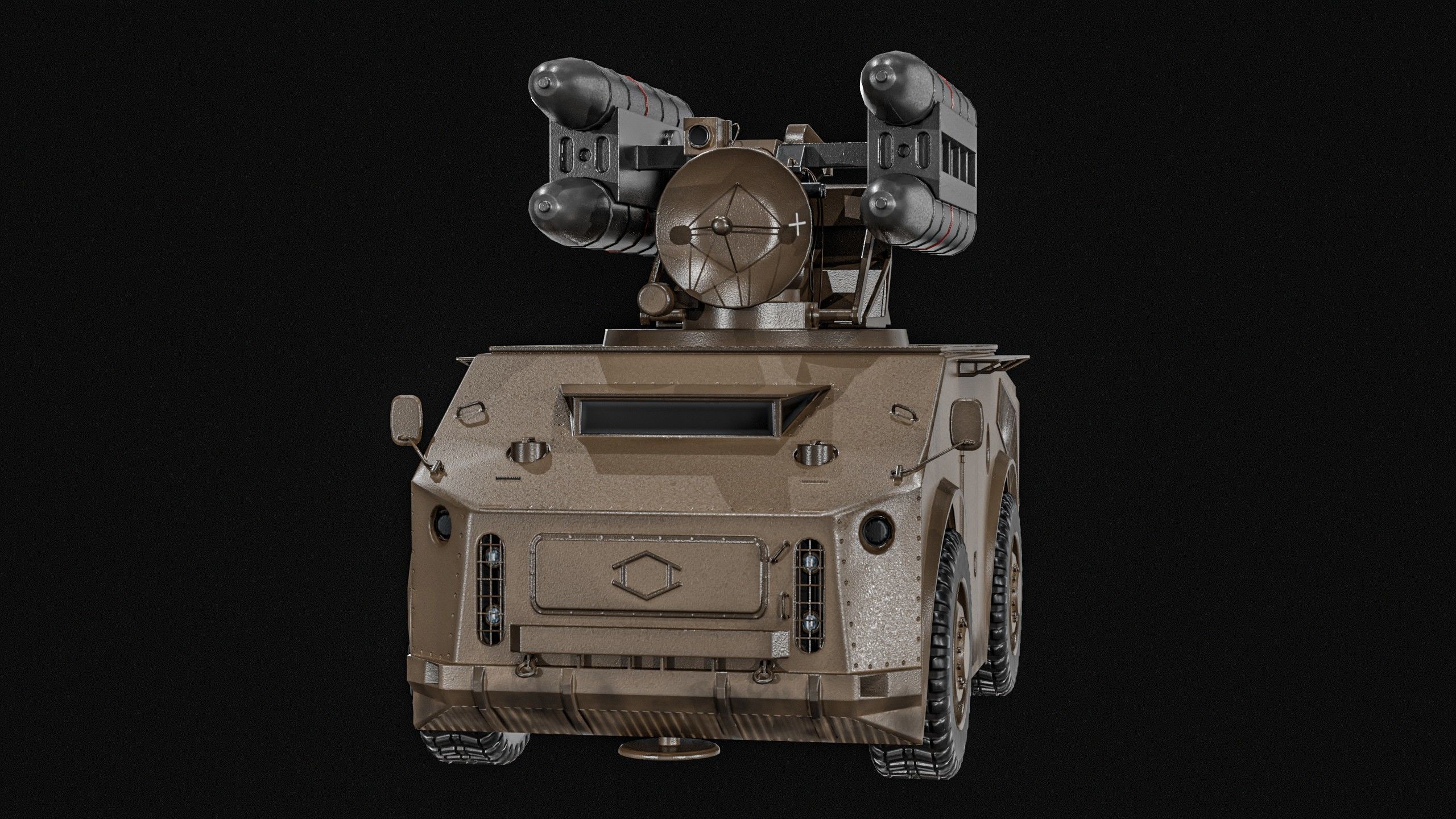 Crotale  And   KSAM Korean Surface to Air Missile   2 Pack Low-poly 3D model_18