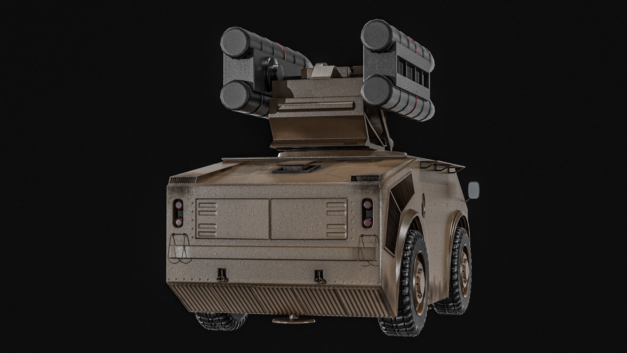 Crotale  And   KSAM Korean Surface to Air Missile   2 Pack Low-poly 3D model_8