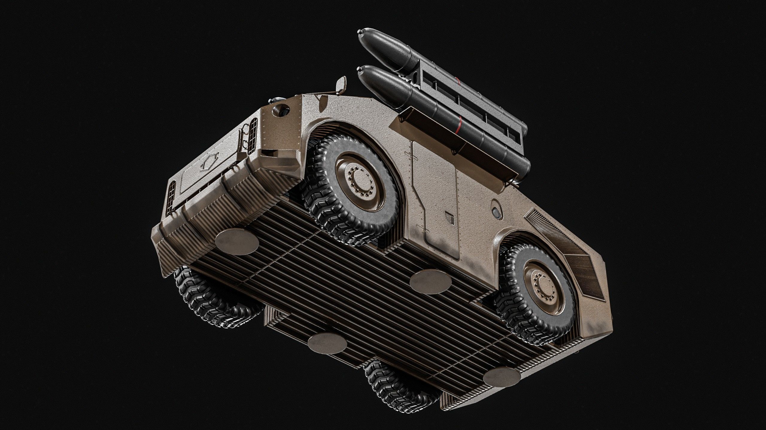 Crotale  And   KSAM Korean Surface to Air Missile   2 Pack Low-poly 3D model_15