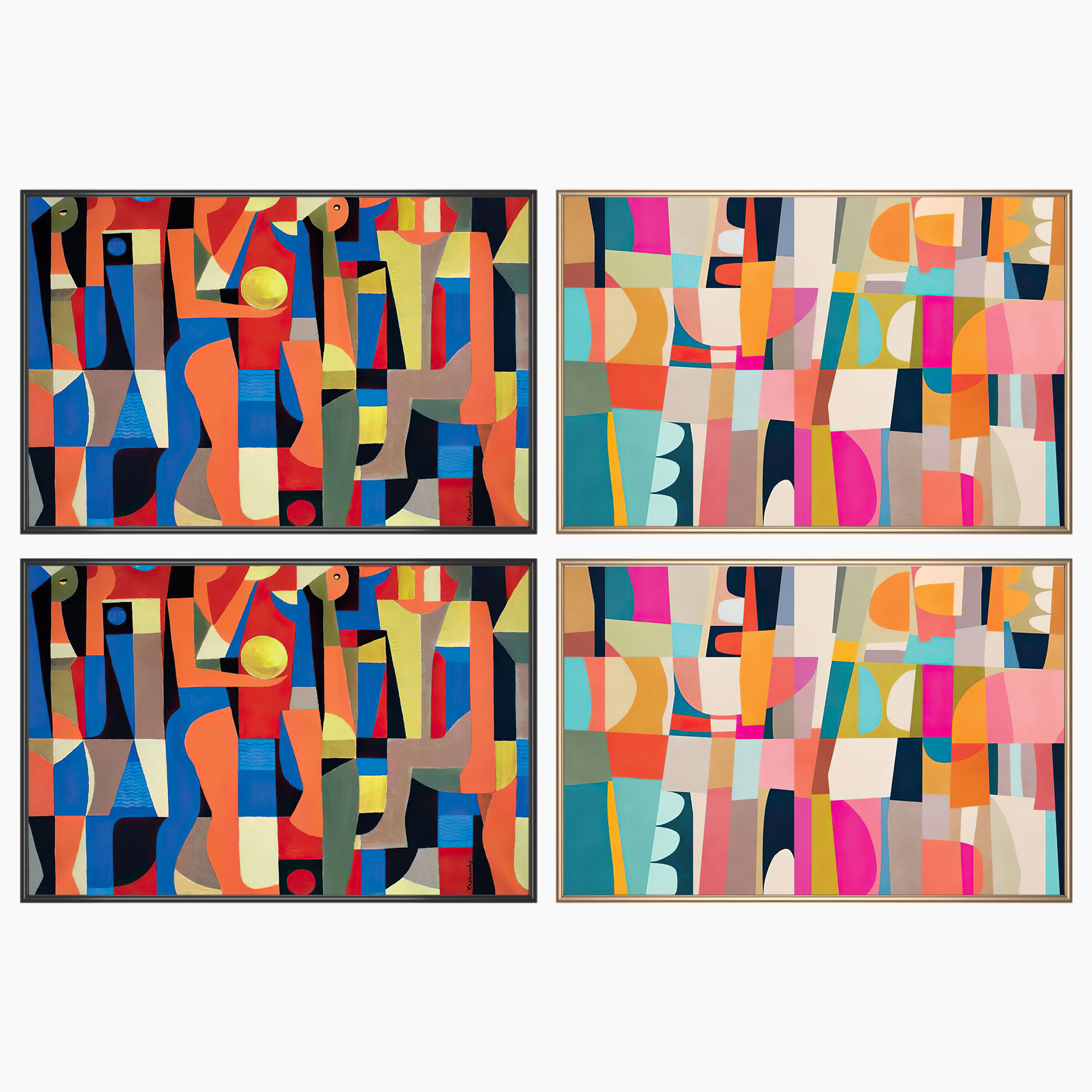 Wall Art Set 4358 3D model_1