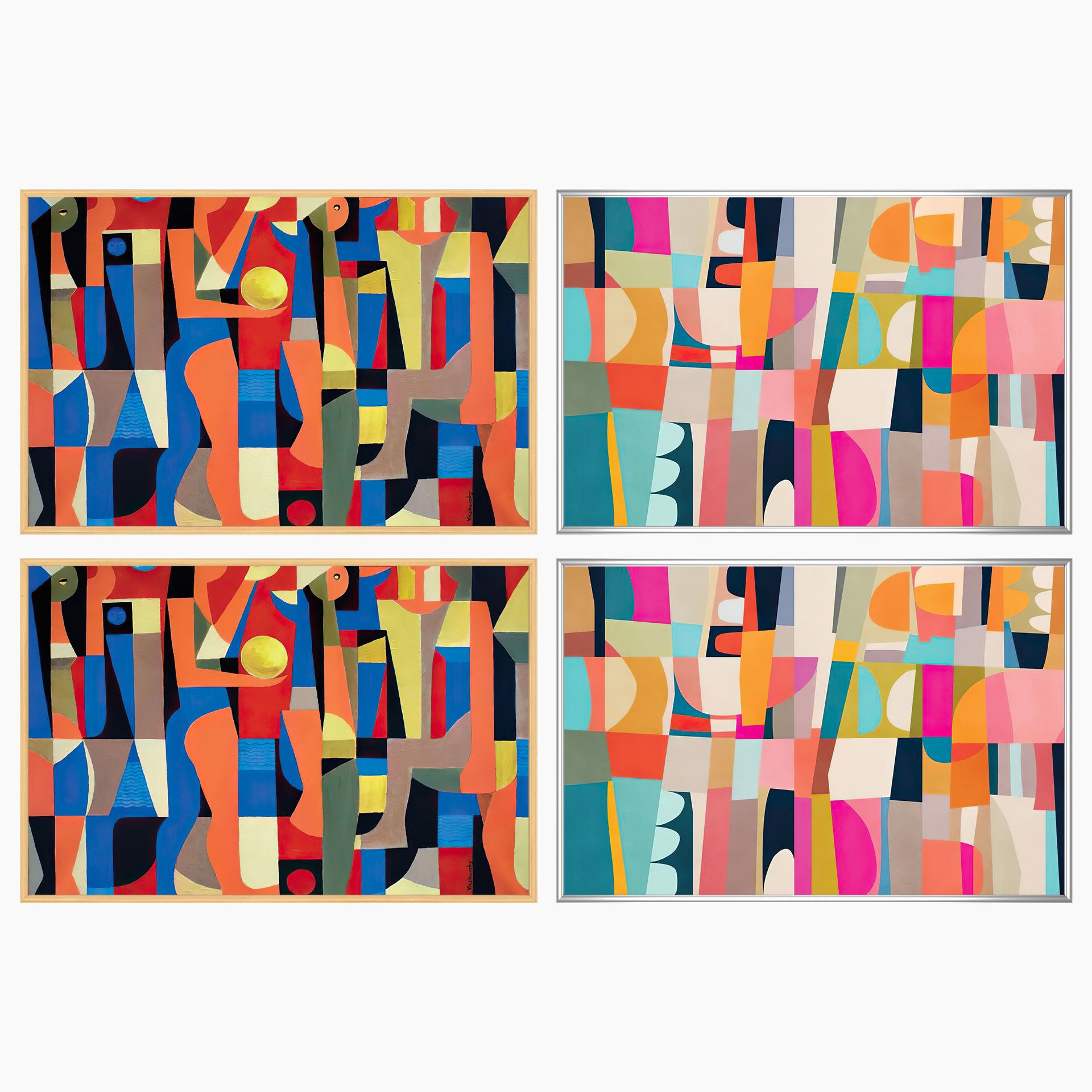 Wall Art Set 4358 3D model_2