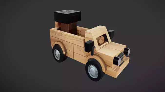 wooden toy car