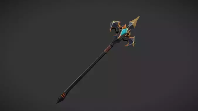 ornate fantasy battle axe