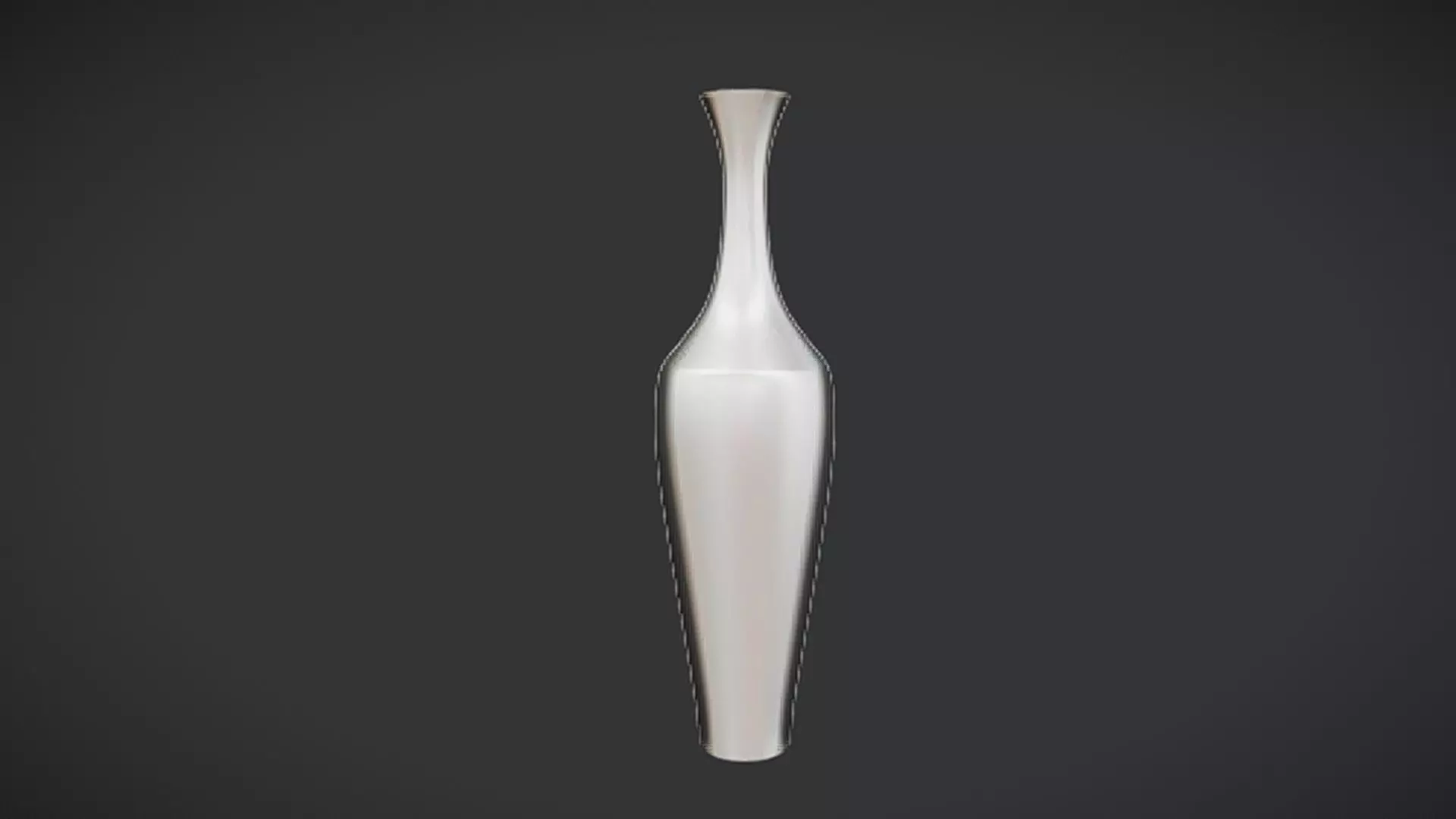 Elegant ceramic vase 3D model_0