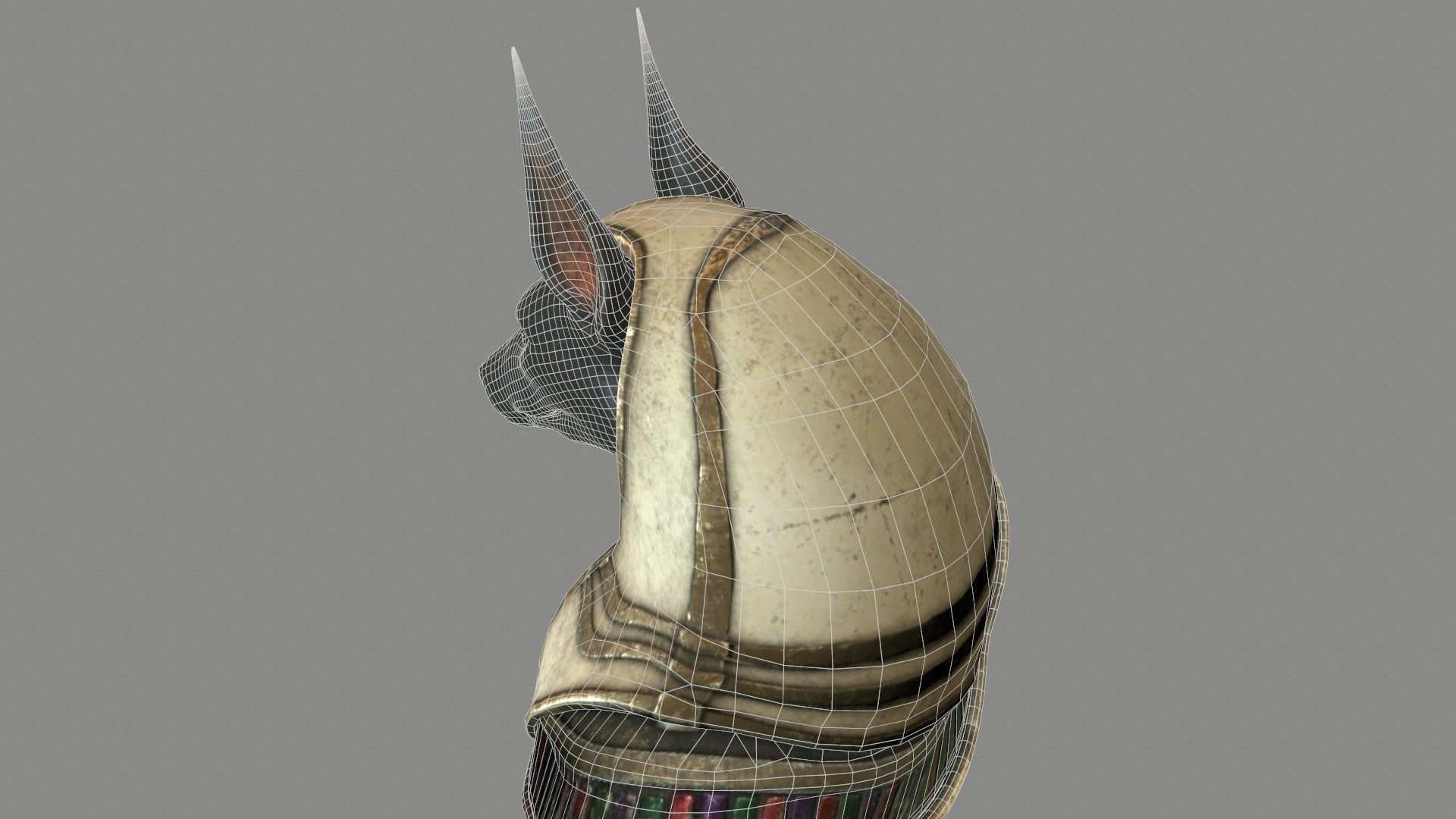 Egyptian God Anubis Low-poly 3D model_20