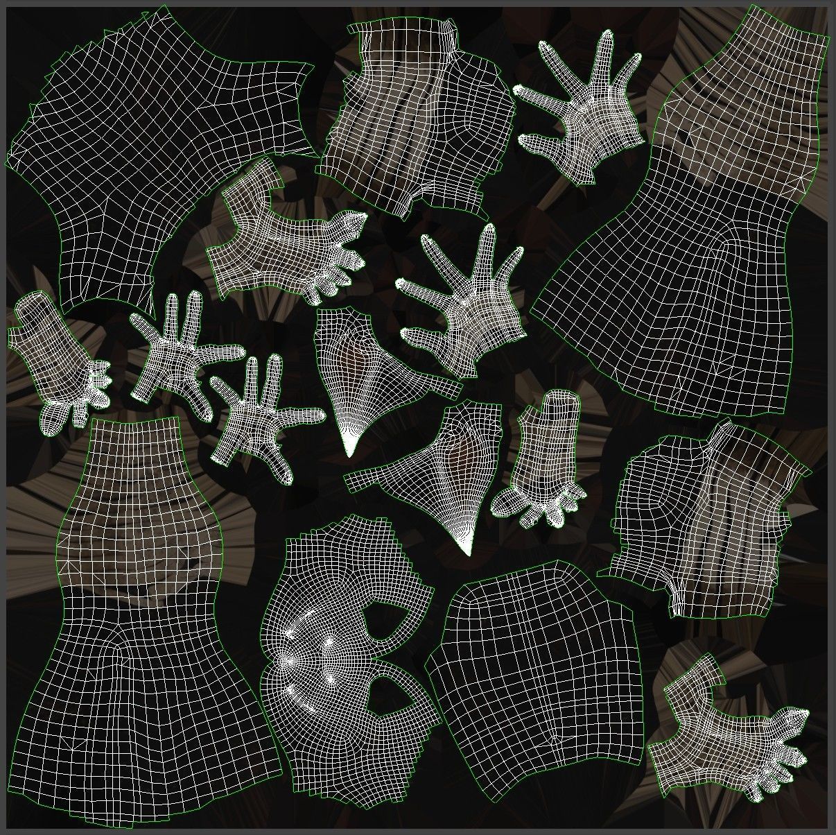 Egyptian God Anubis Low-poly 3D model_31