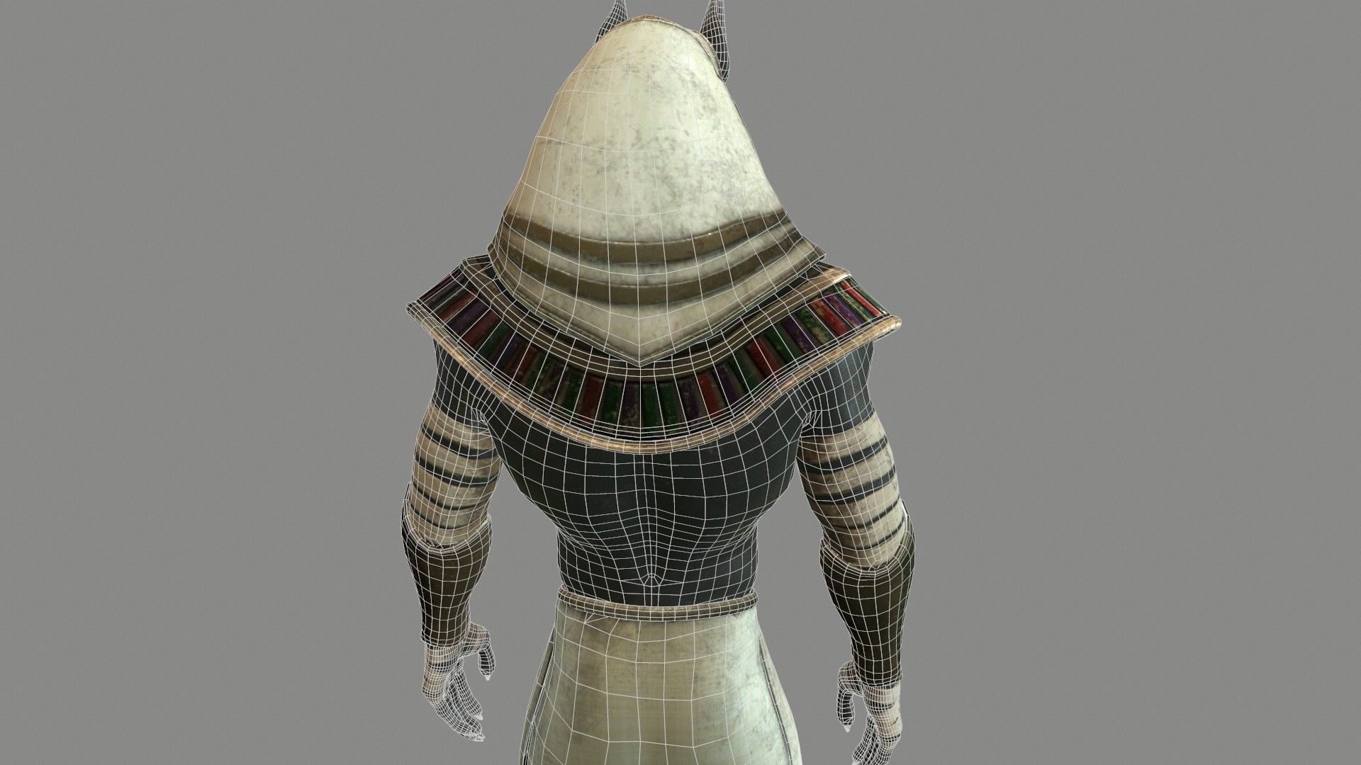 Egyptian God Anubis Low-poly 3D model_21