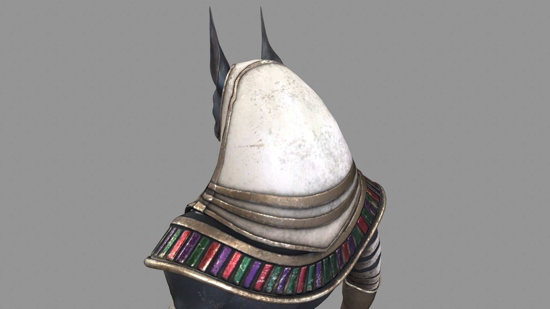 Egyptian God Anubis Low-poly 3D model_8