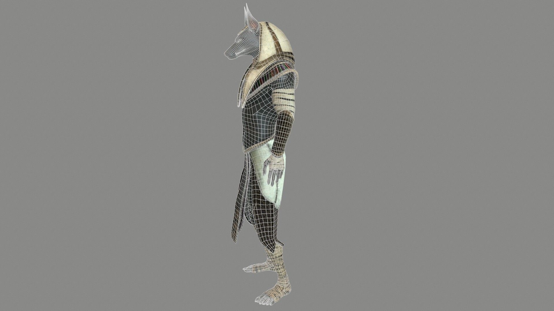 Egyptian God Anubis Low-poly 3D model_23