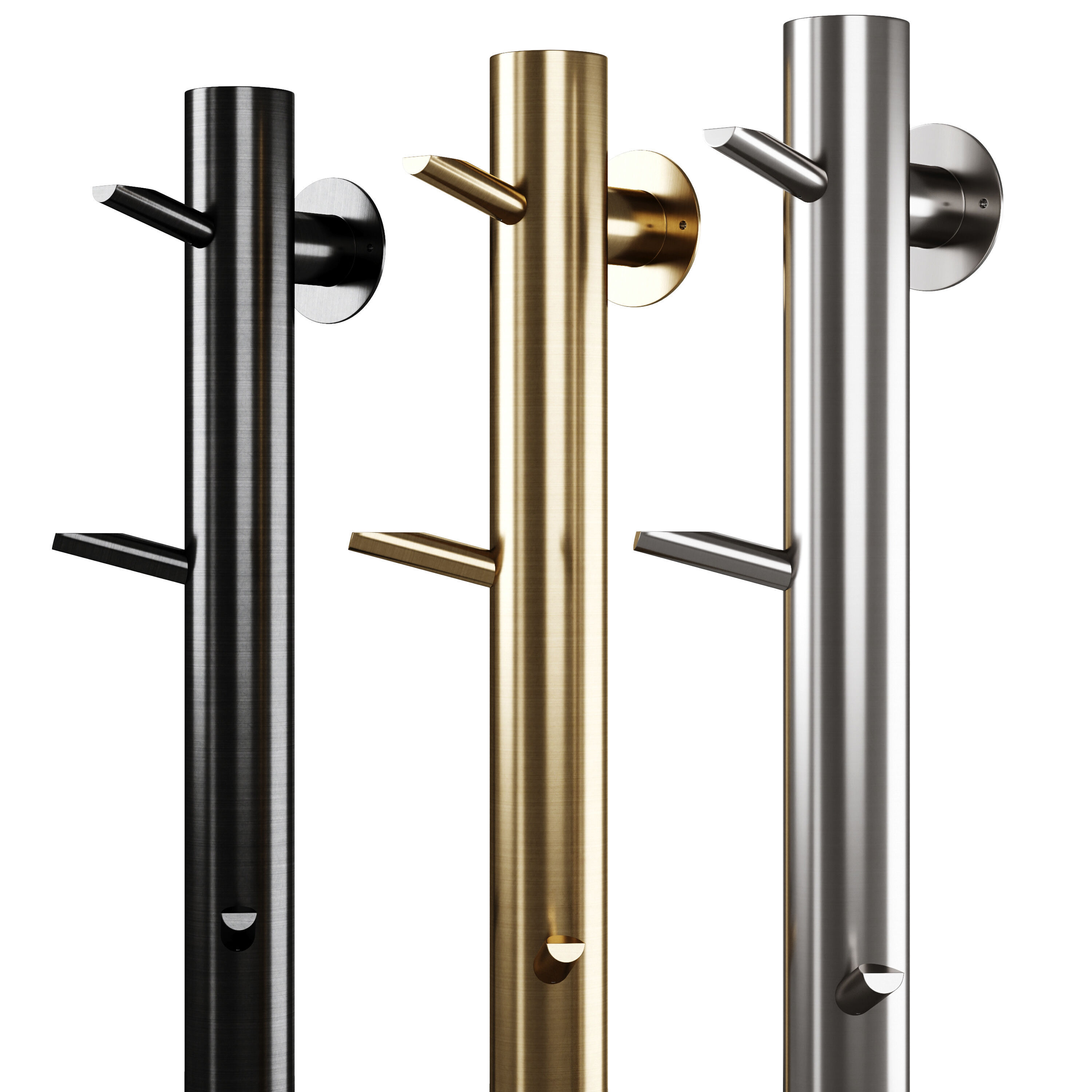 Heated towel rail Oak by Boheme 3D model_4