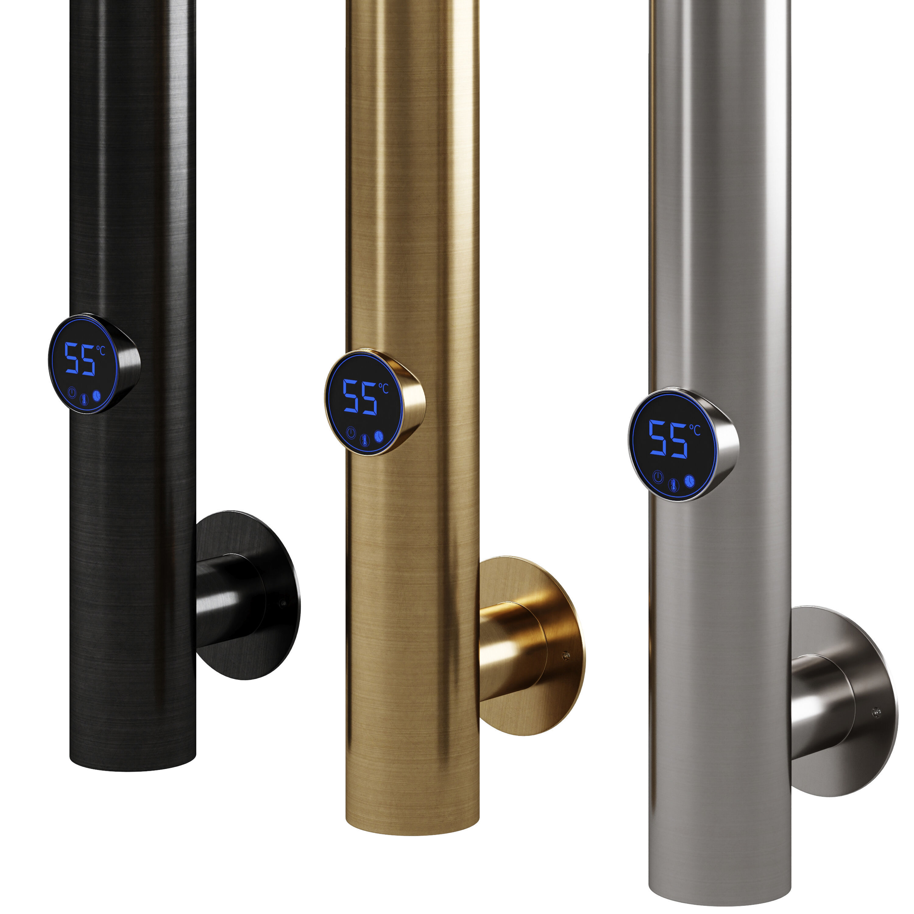 Heated towel rail Oak by Boheme 3D model_2