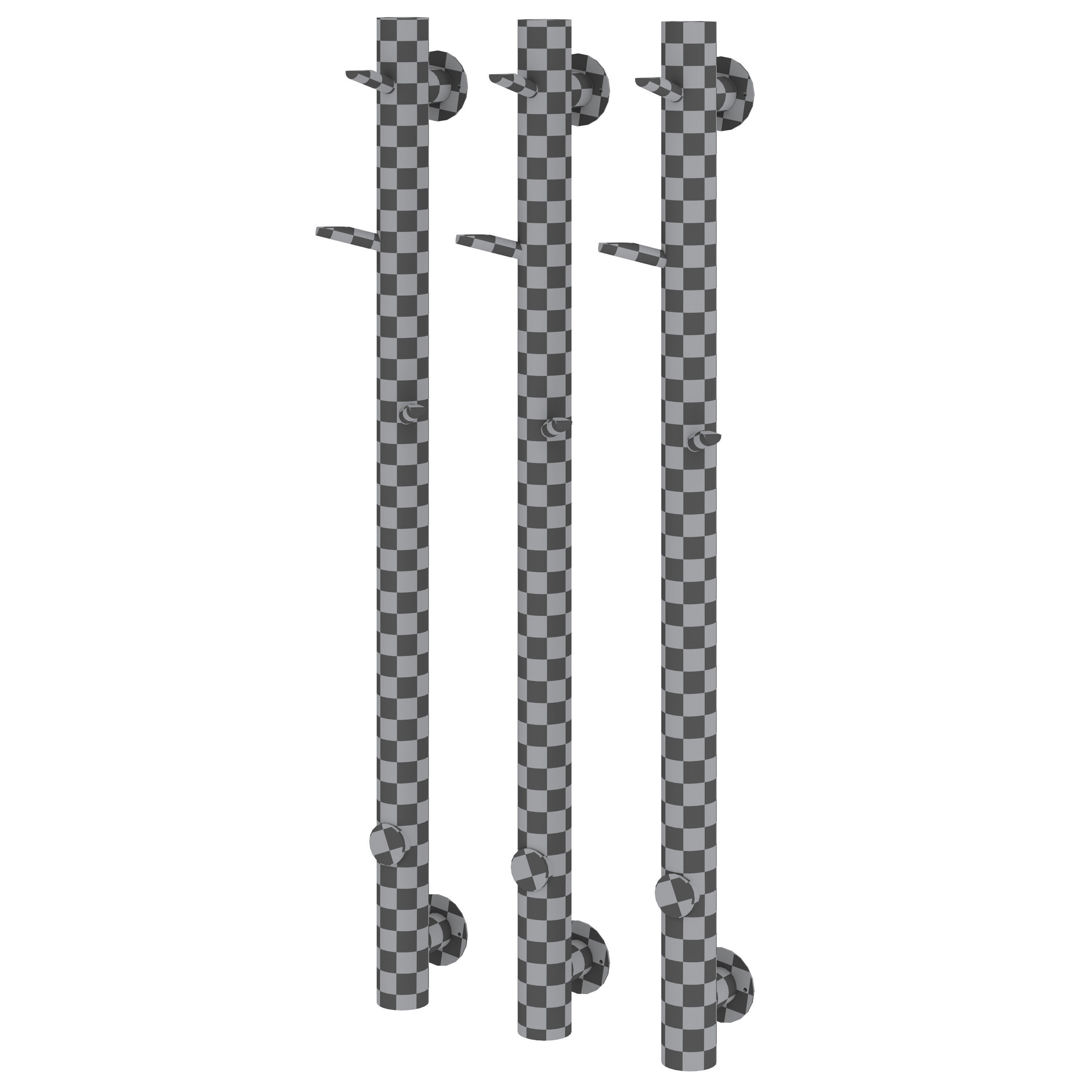 Heated towel rail Oak by Boheme 3D model_6