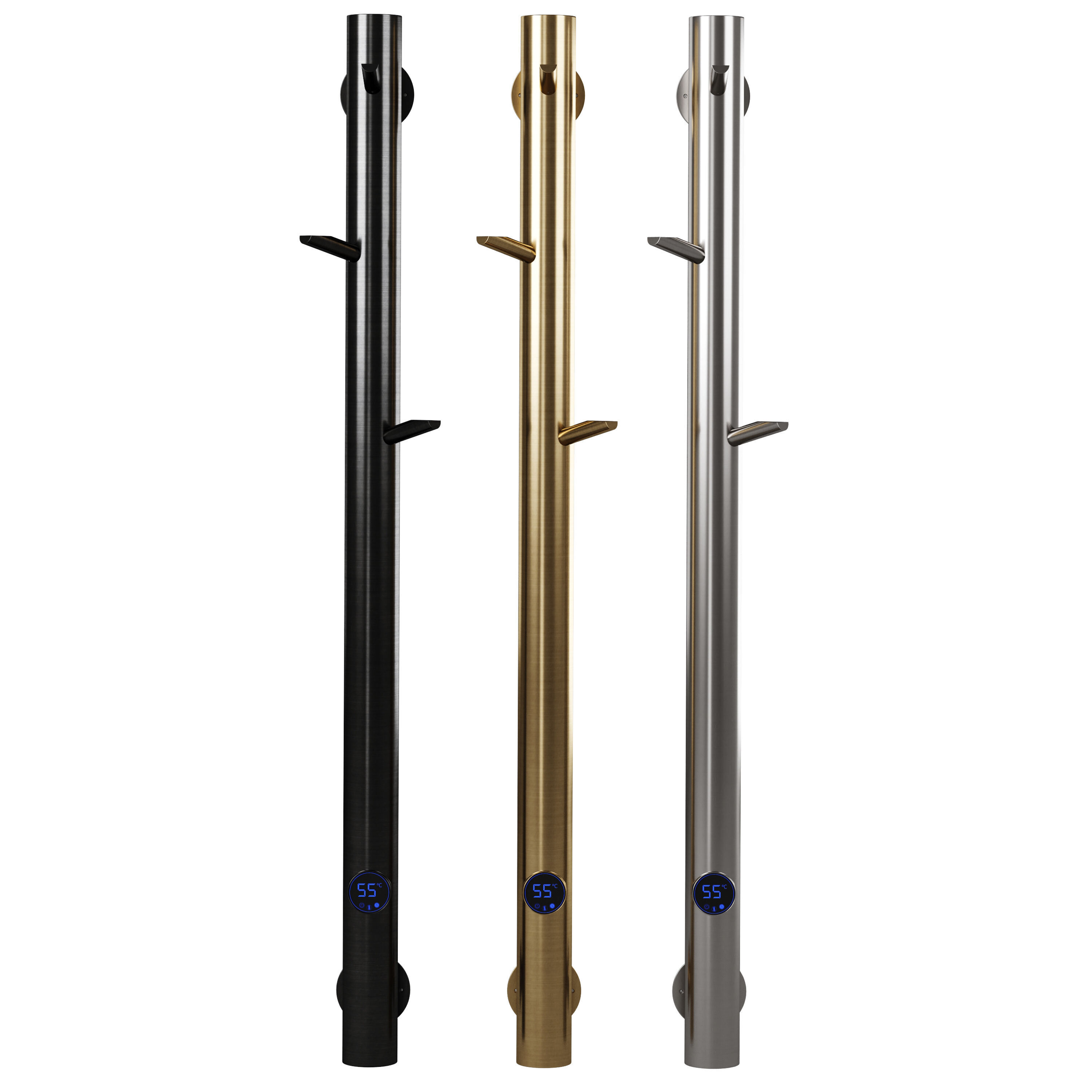 Heated towel rail Oak by Boheme 3D model_1