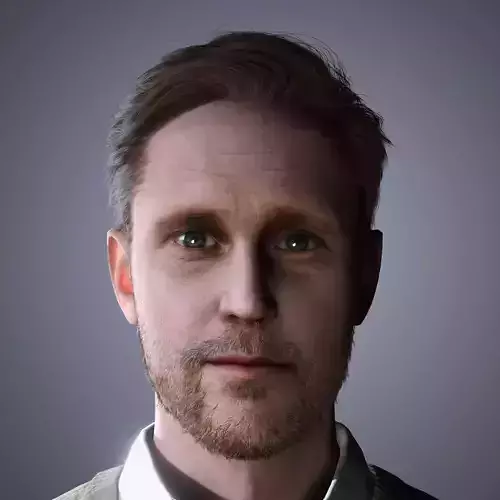 Alexander Skarsgard Character Low-poly 3D model