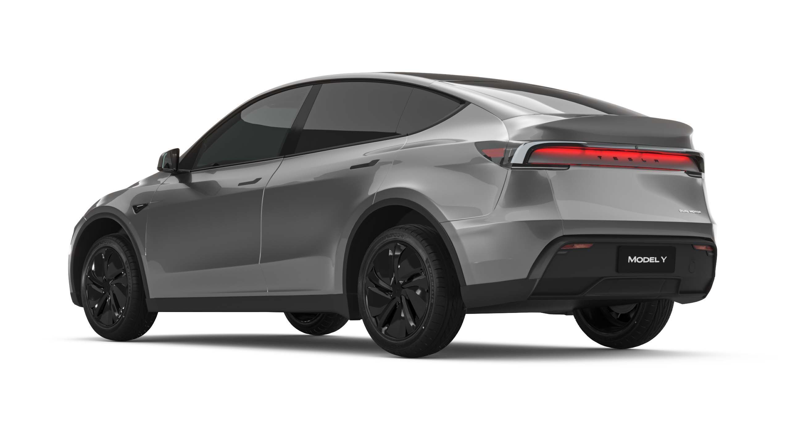 2025 Tesla New Model Y With Two Style Rims 3D model_4