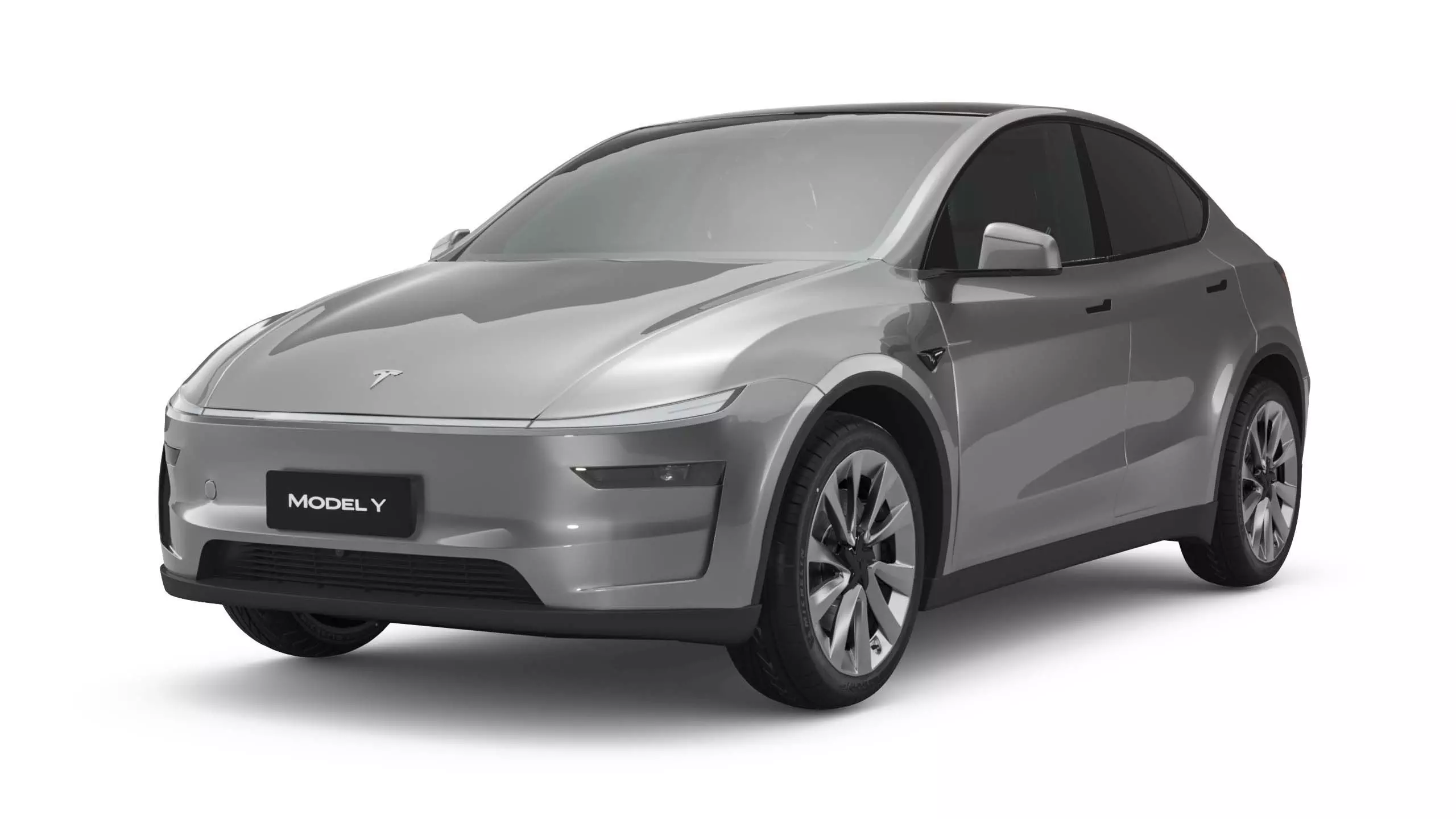 2025 Tesla New Model Y With Two Style Rims 3D model_0