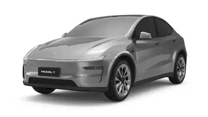 2025 Tesla New Model Y With Two Style Rims 3D model 2025 Tesla New Model Y With Two Style Rims 3D model