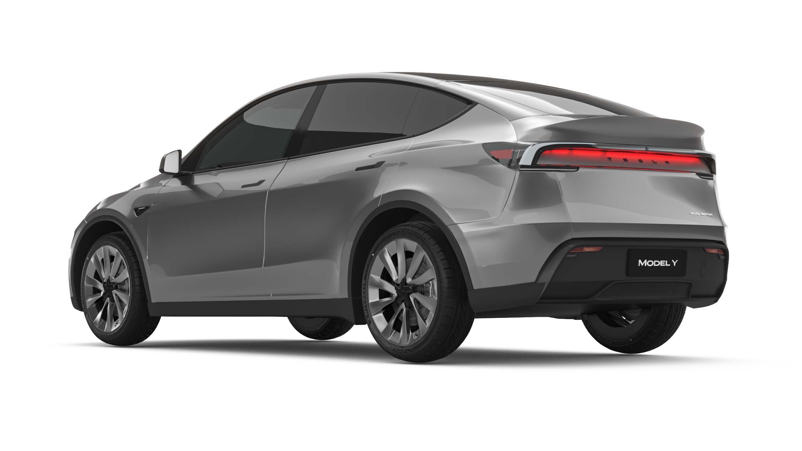 2025 Tesla New Model Y With Two Style Rims 3D model_3