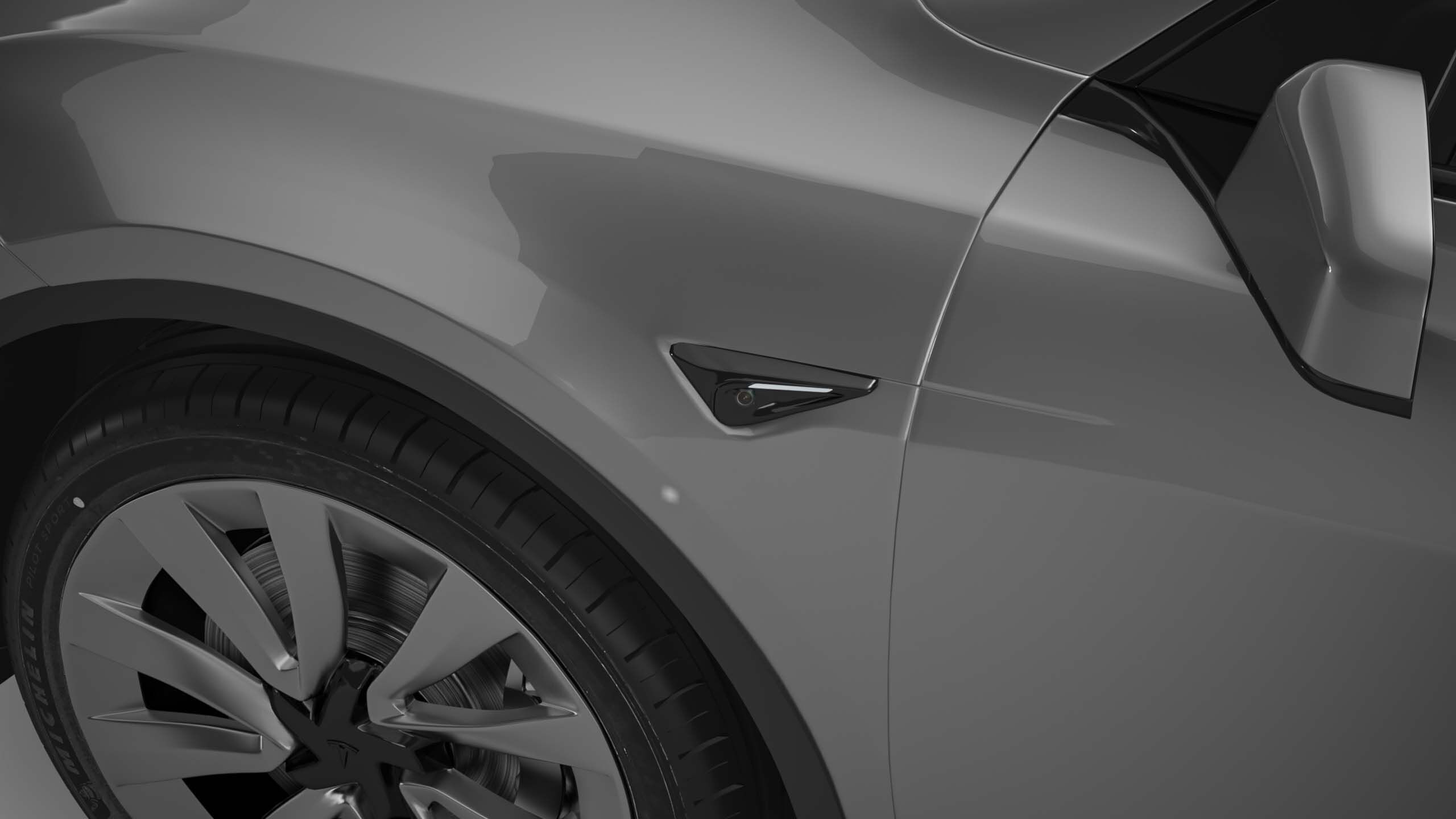 2025 Tesla New Model Y With Two Style Rims 3D model_8