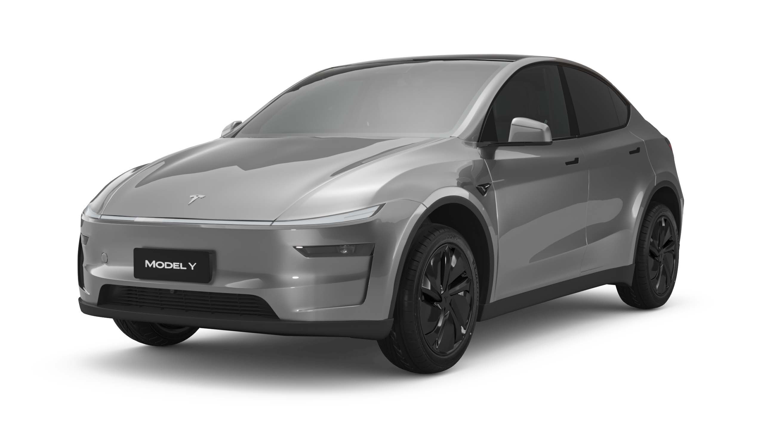 2025 Tesla New Model Y With Two Style Rims 3D model_2