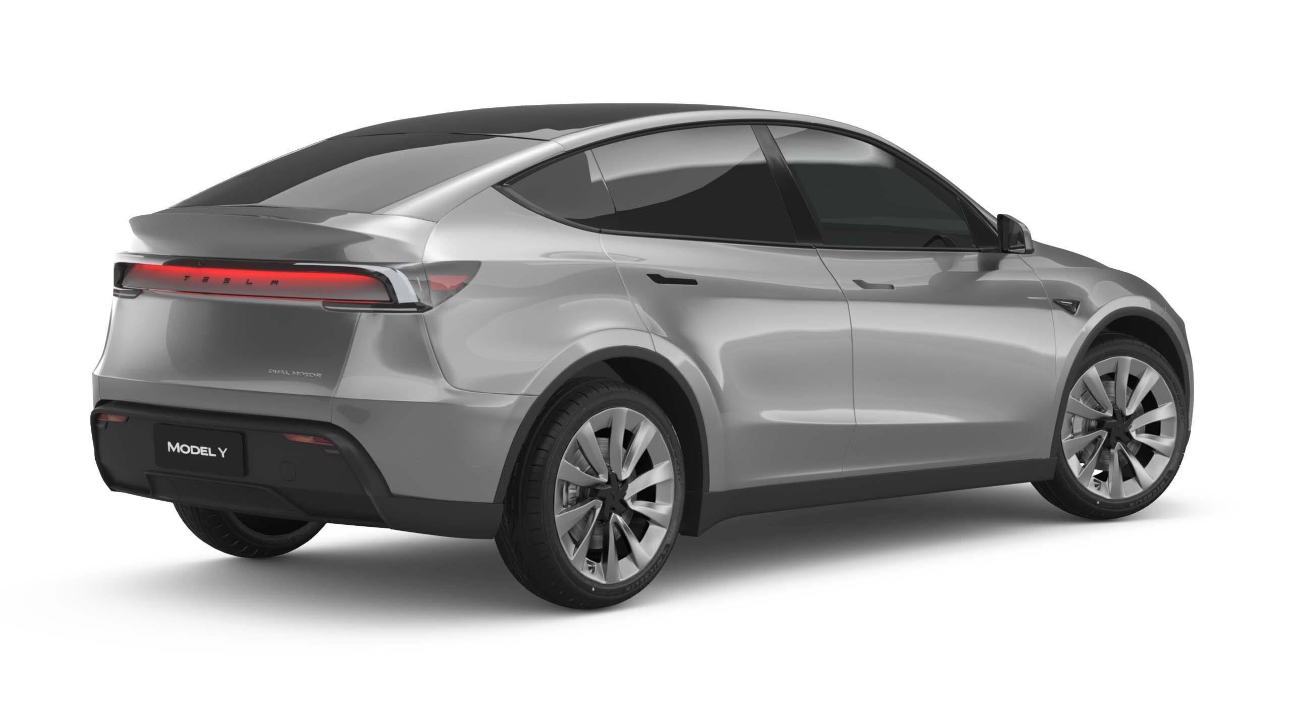 2025 Tesla New Model Y With Two Style Rims 3D model_5