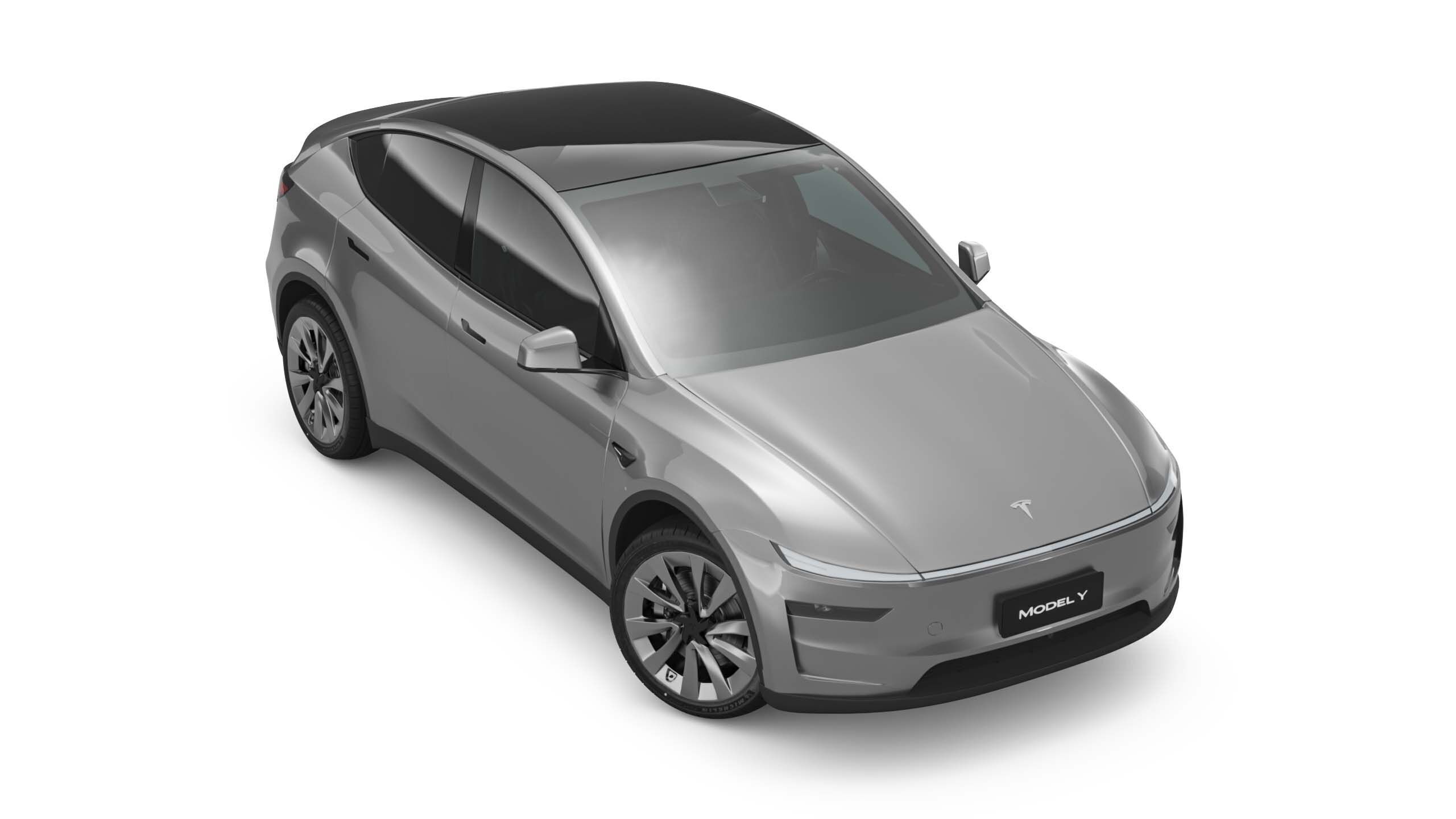 2025 Tesla New Model Y With Two Style Rims 3D model_9