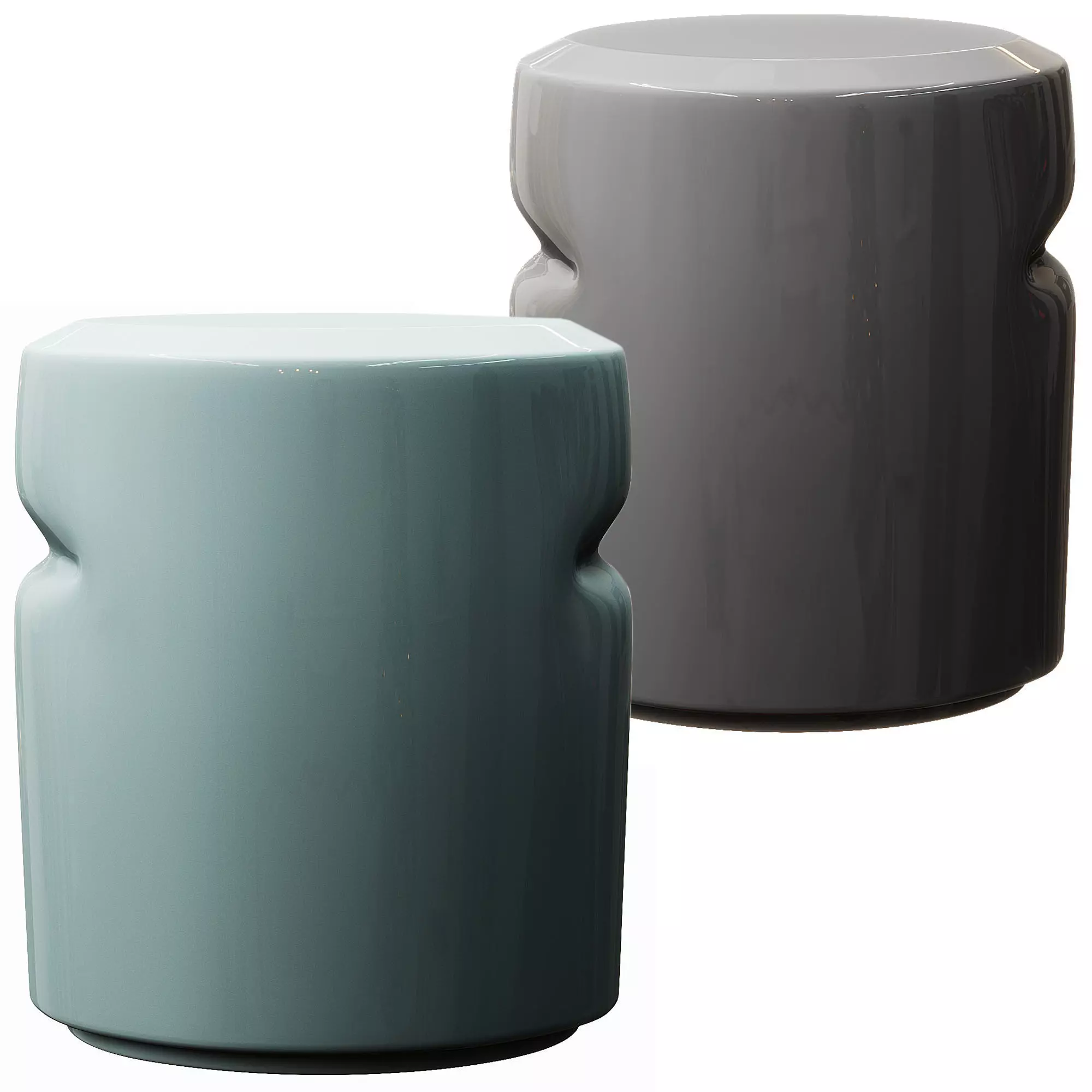 Azu sculpture coffee table by poliform 3D model_0