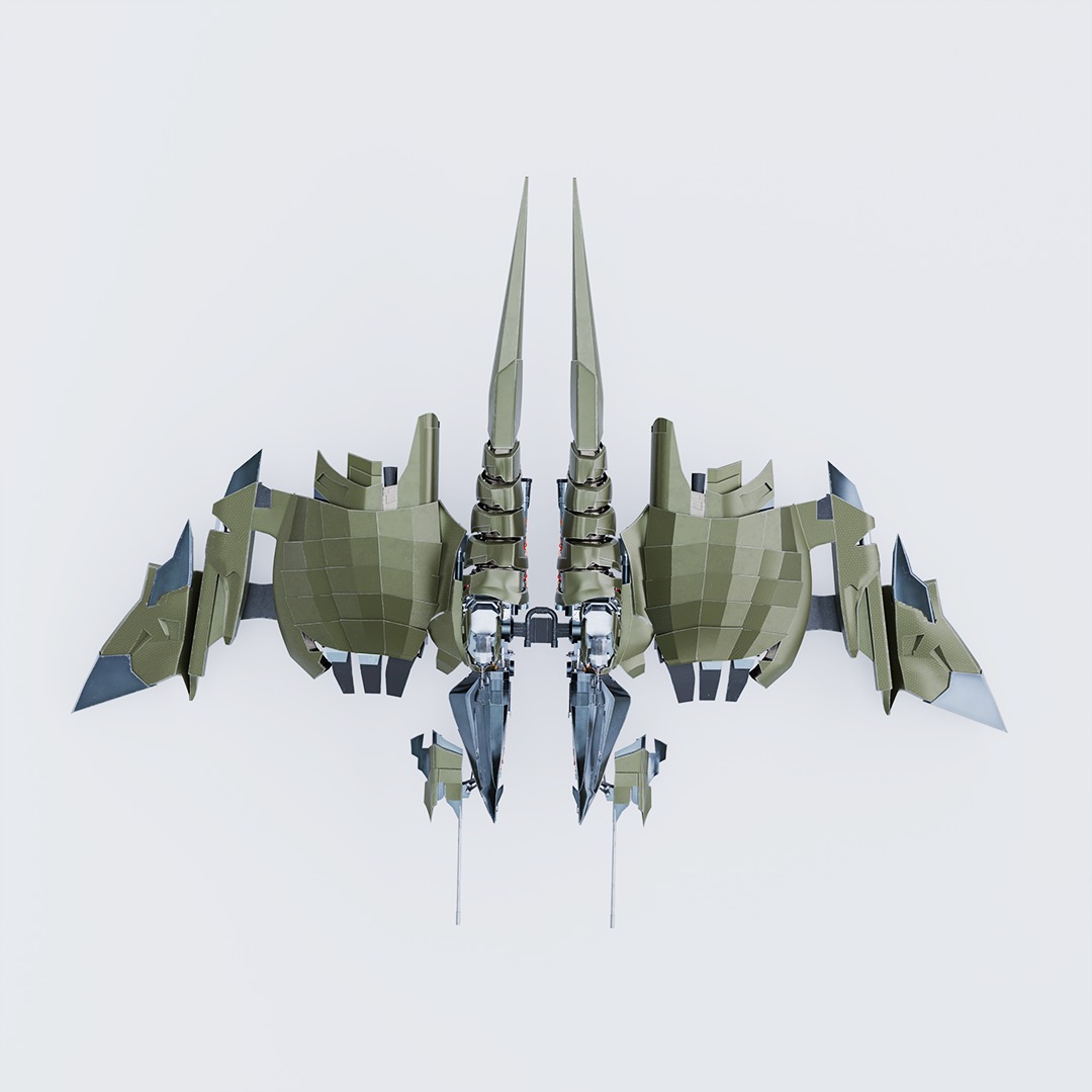Green Goblin Glider 3D model_2