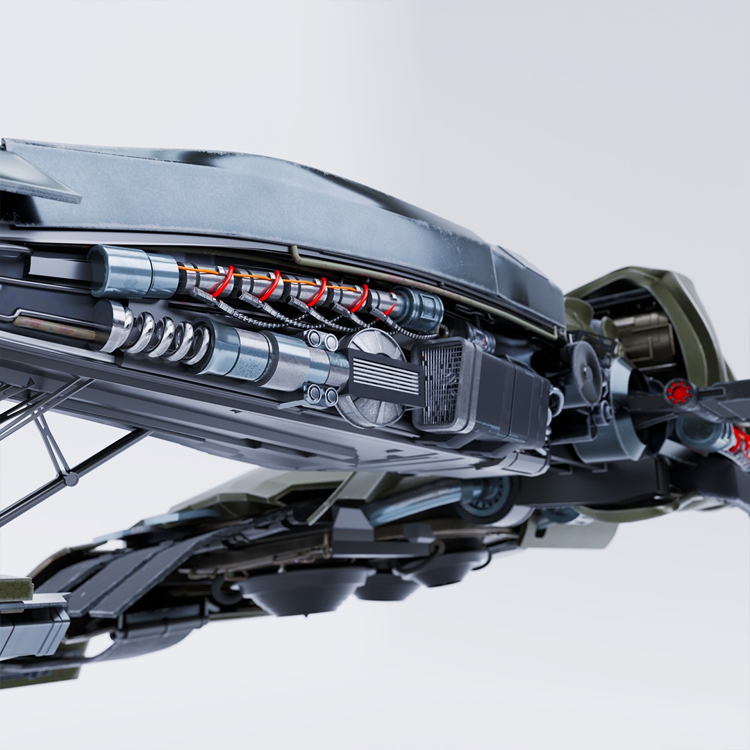 Green Goblin Glider 3D model_4