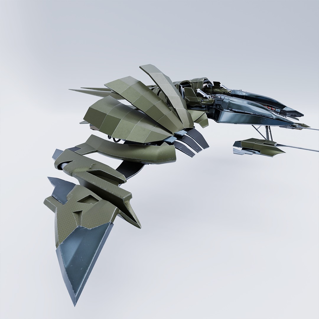 Green Goblin Glider 3D model_7