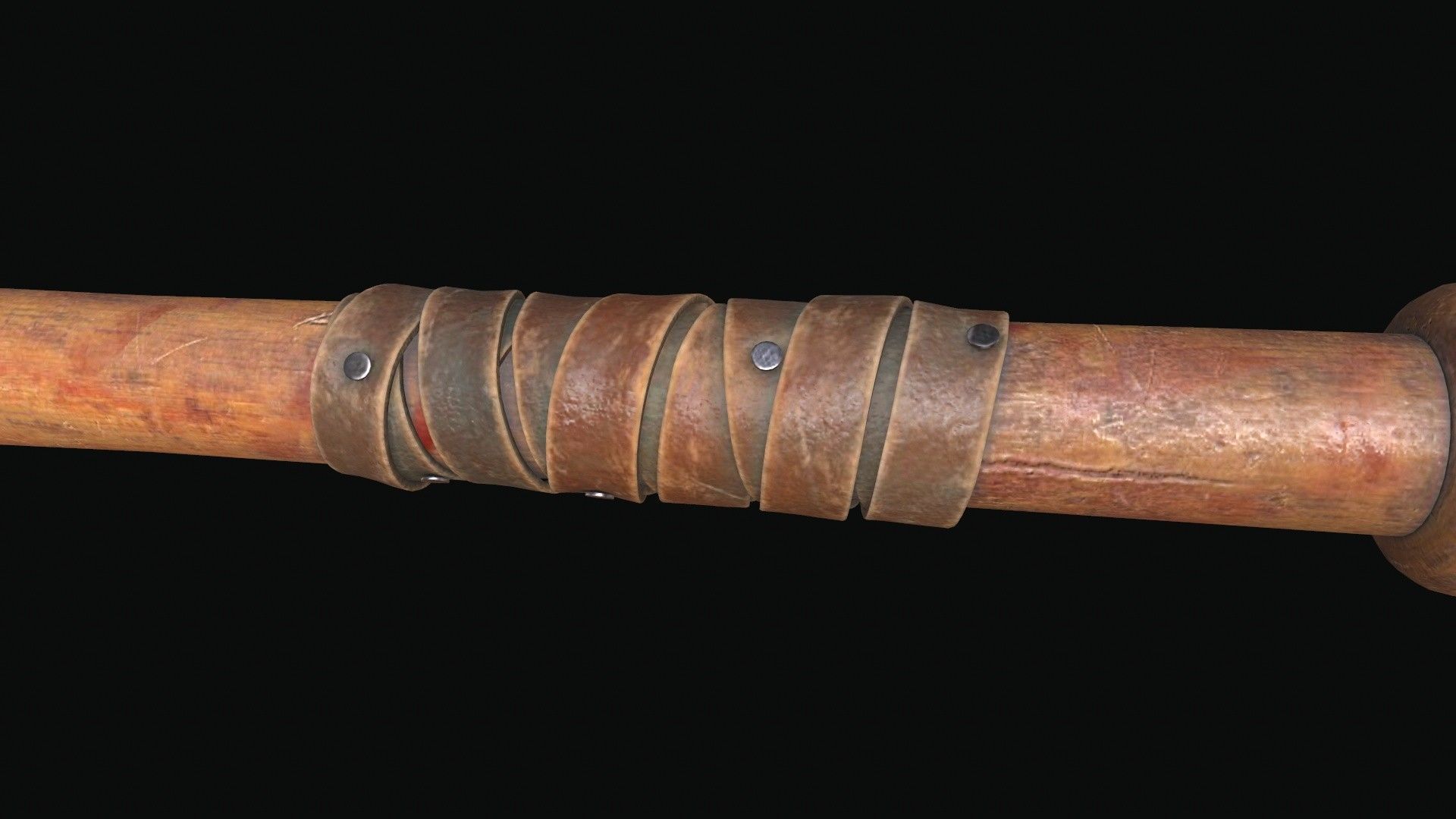 Baseball Bat with Barbed Wire 3D model_13