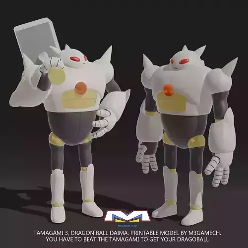 Tamagami 3 Dragon Ball Daima Idle and Pose 3D print model