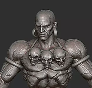 StreetFighterDhalsim 3D print model_0