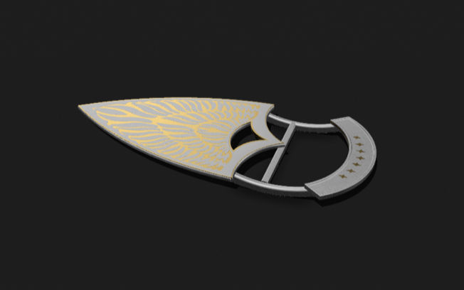 Aragorn king boromir cape holder lord of the rings  3D print model_1