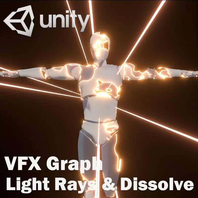 Unity VFX Graph - Light Rays and Dissolve 3D model_0