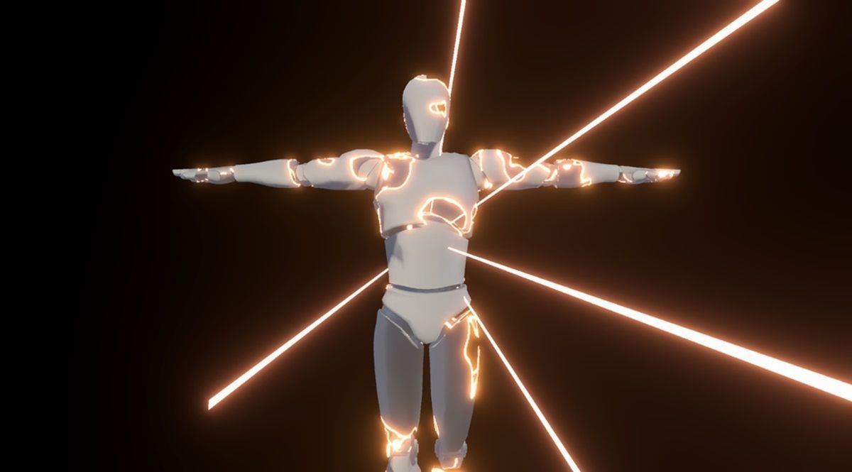Unity VFX Graph - Light Rays and Dissolve 3D model_2