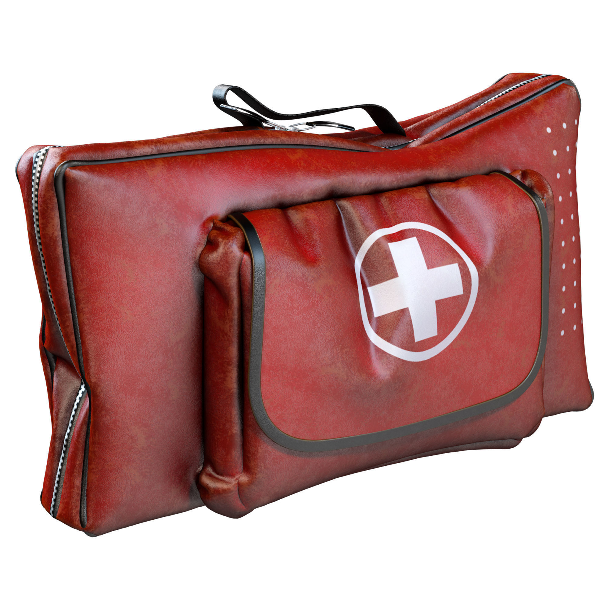  First Aid Kits Low-poly 3D model_1