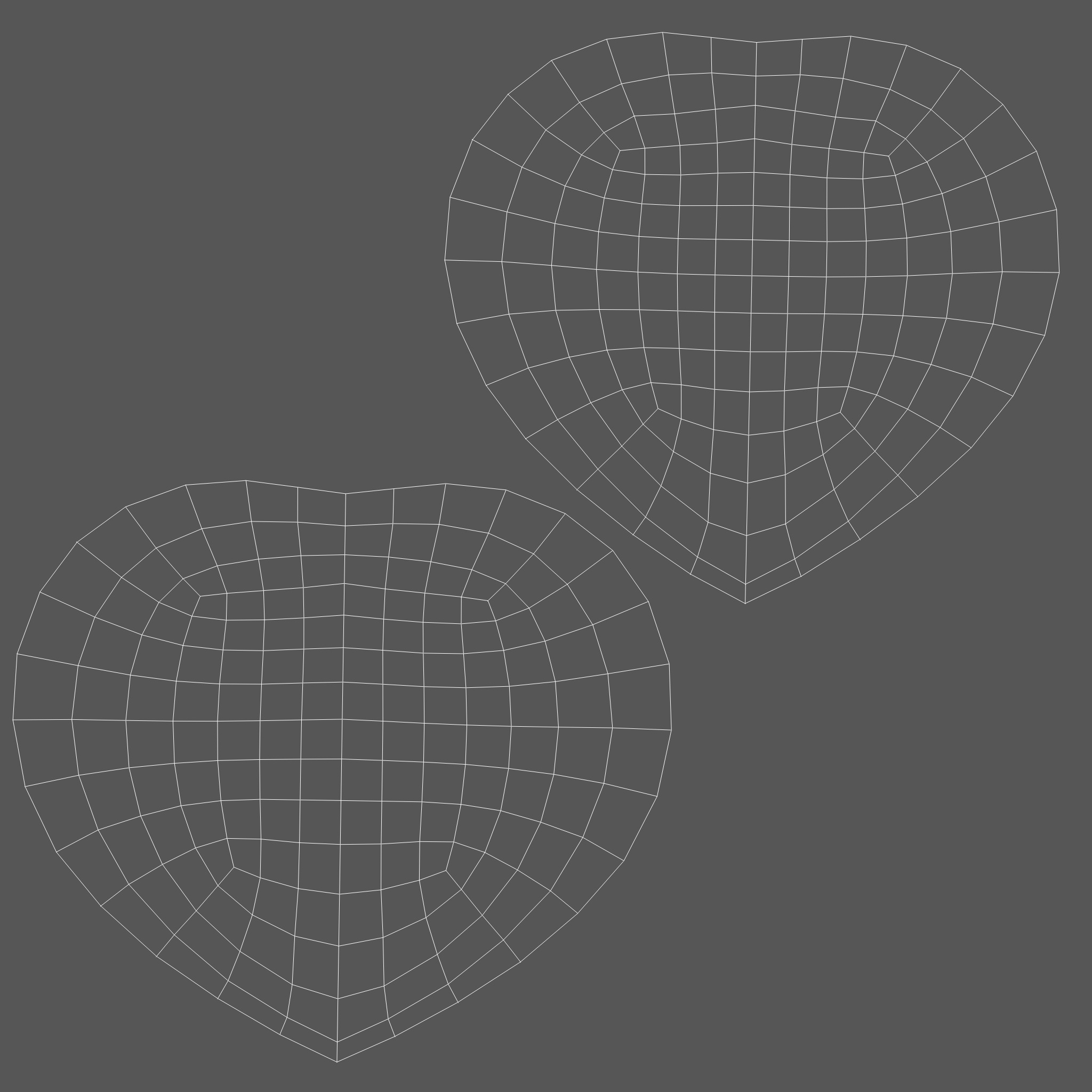 Low-Poly Heart Simple  Low-poly 3D model_6