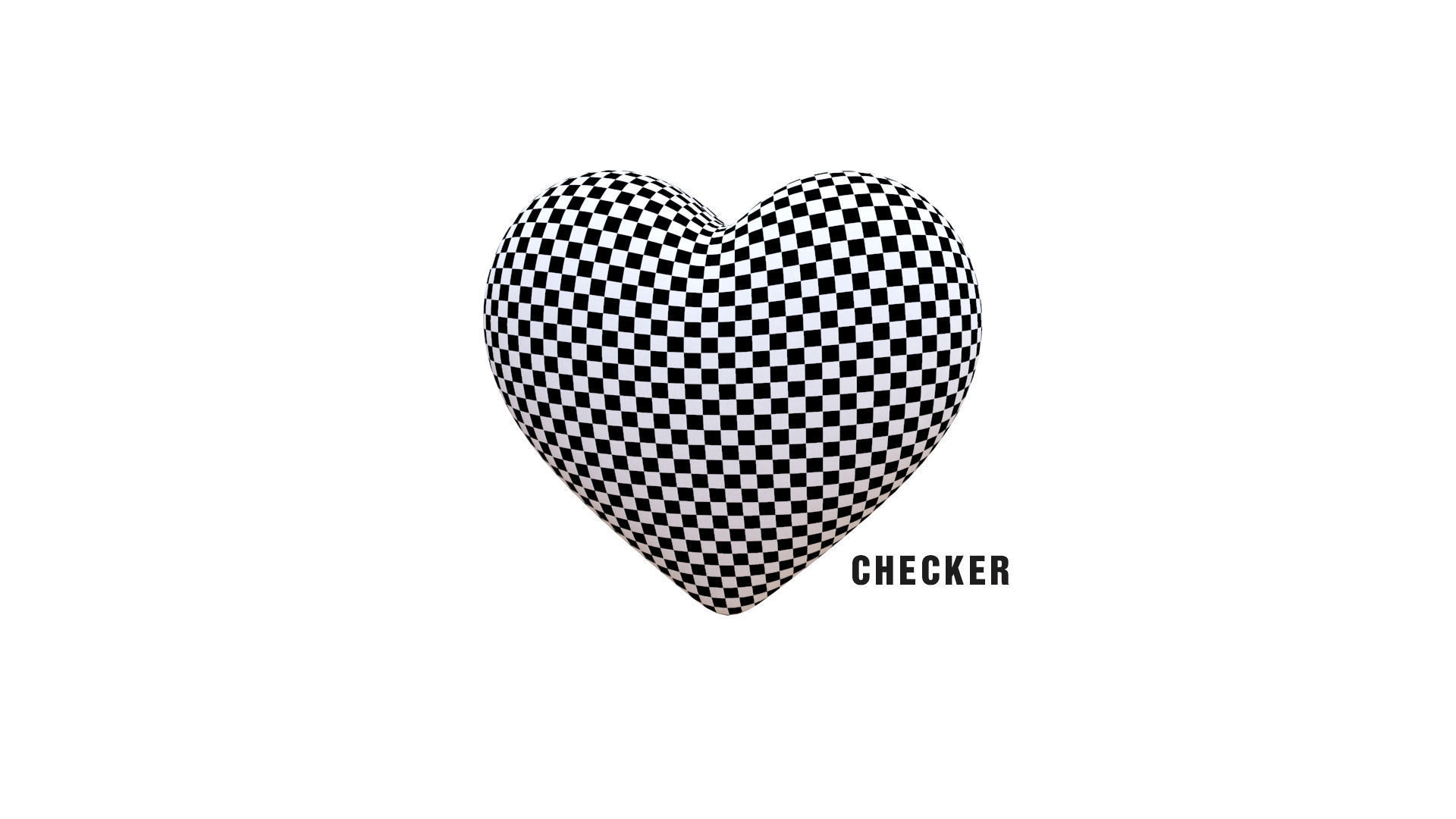 Low-Poly Heart Simple  Low-poly 3D model_4