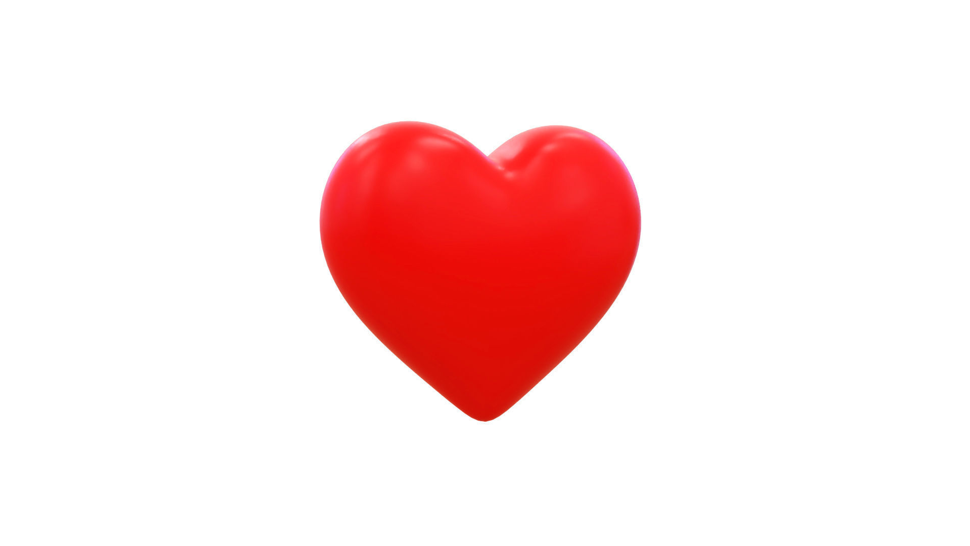 Low-Poly Heart Simple  Low-poly 3D model_2