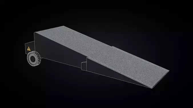 Low Poly Ramp Low-poly 3D model
