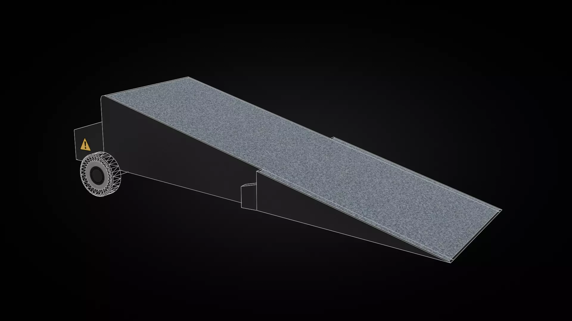 Low Poly Ramp Low-poly 3D model_0