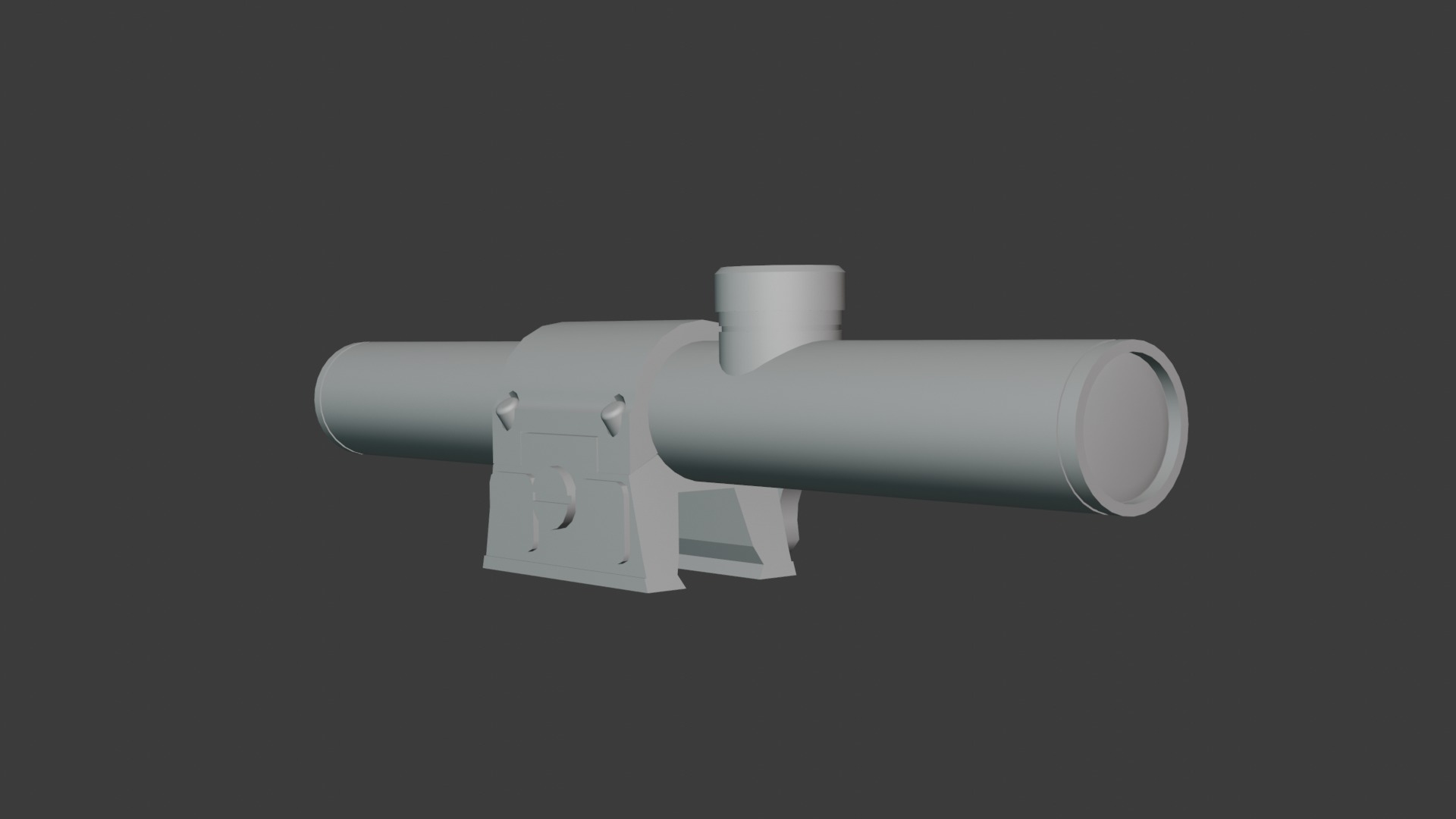 Modular assault rifle family Low-poly 3D model_13